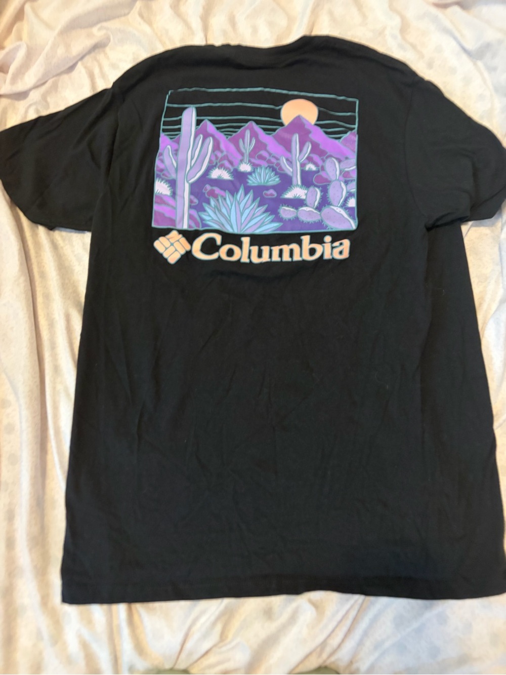 Columbia black and purple mountain saguaro tshirt - Picture 2 of 6